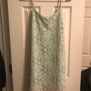 ✖️SOLD - Teal & Lace Dress